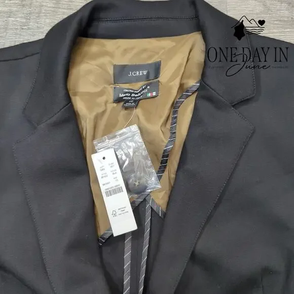 J.Crew Italian Made 2 Button Blazer Size 10 - Picture 2 of 5